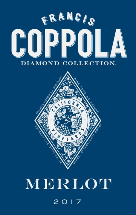 Frances Coppola The Diamond Collection Merlot Bottle