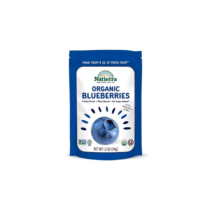 NATIERRA Organic Freeze Dried Blueberries / 1.2oz