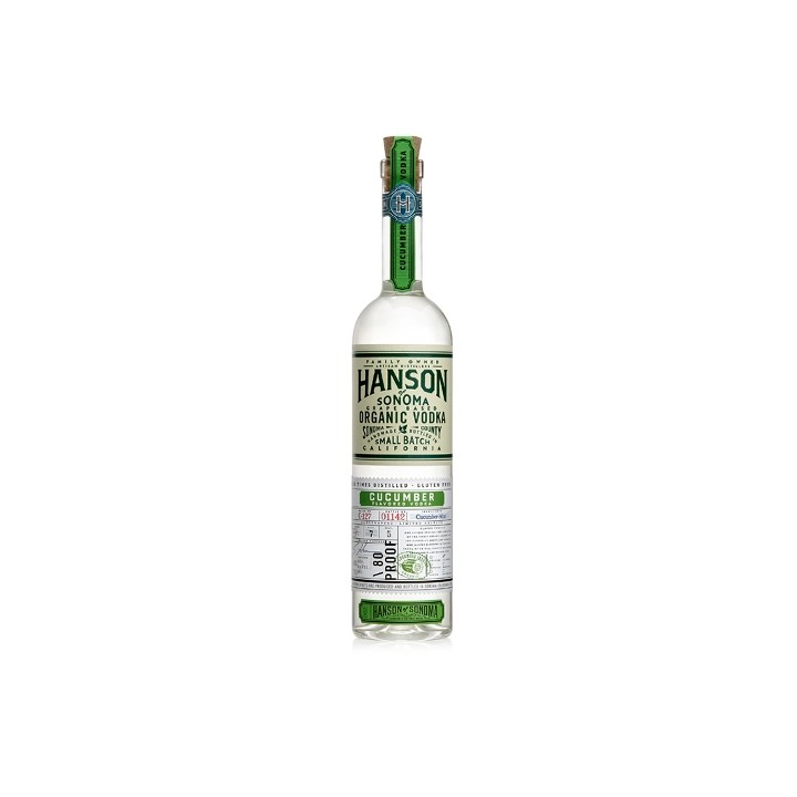 HANSON OF SONOMA Organic Vodka / Cucumber / 750ml