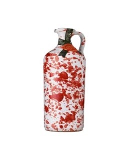 ZIA PIA Extra Virgin Olive Oil Hand Painted Red