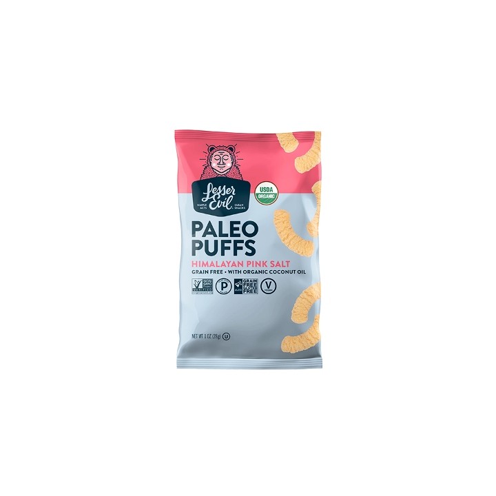 LESSER EVIL Paleo Puffs / Himalayan Pink Salt / 1oz
