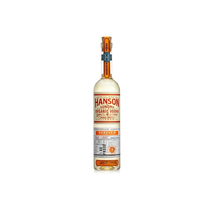 HANSON OF SONOMA Organic Vodka / Mandarin / 750ml