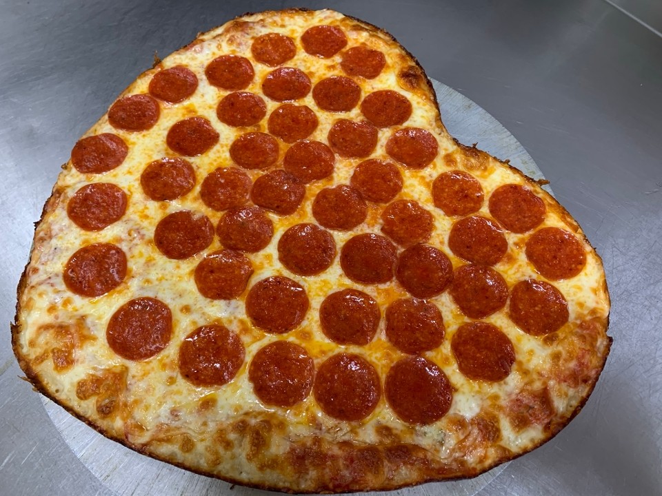 16" Heart Shaped Pizza