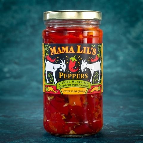 Mama Lil's Pickled Hungarian Goathorn Peppers