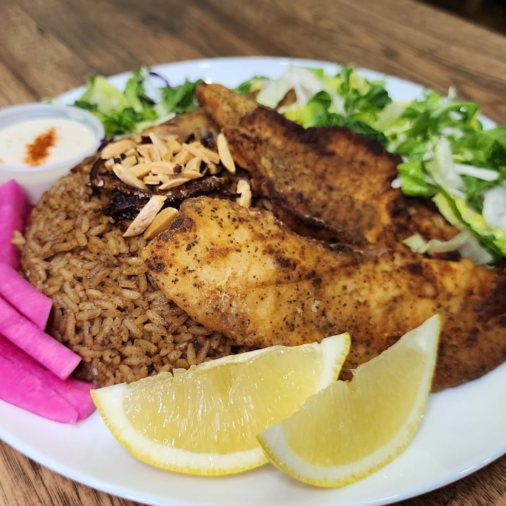 LEBANESE HOMESTYLE SIYADIYEH (Fish & Rice).