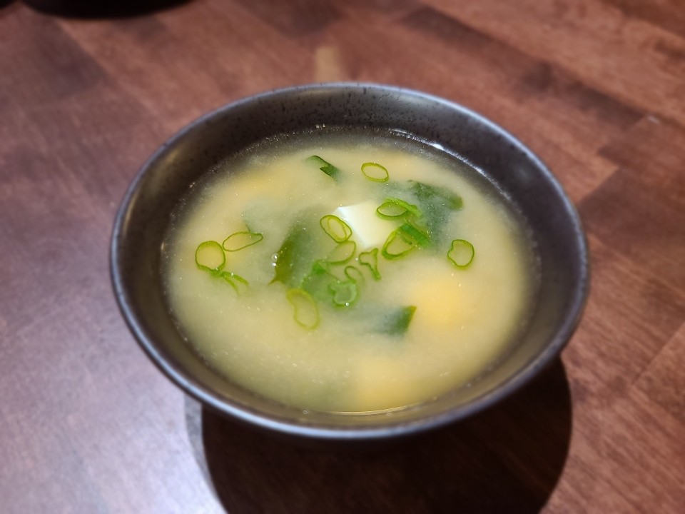 Miso Soup with wakame seaweed