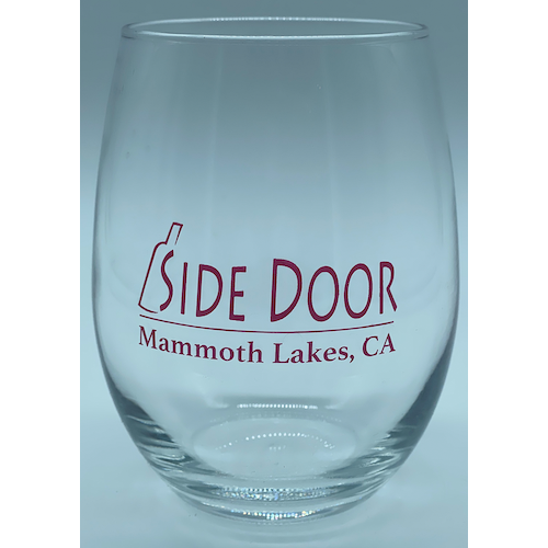 Side Door Stemless Glass