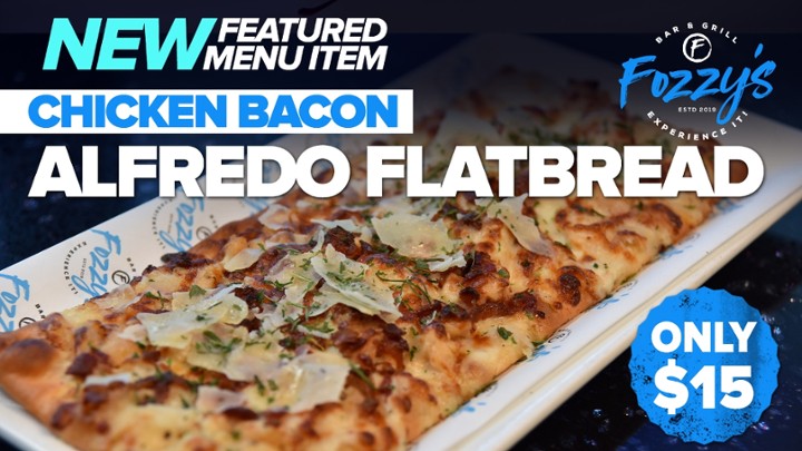 Chicken Bacon Alfredo Flatbread