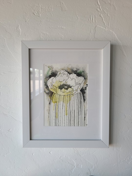 Small Cacti in White Frames