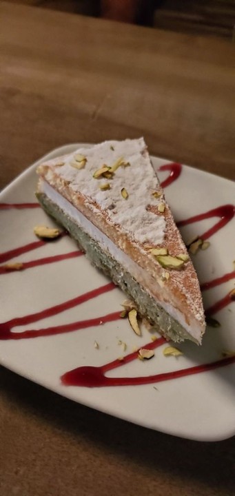 Pistachio Ricotta Cheesecake (Slice)