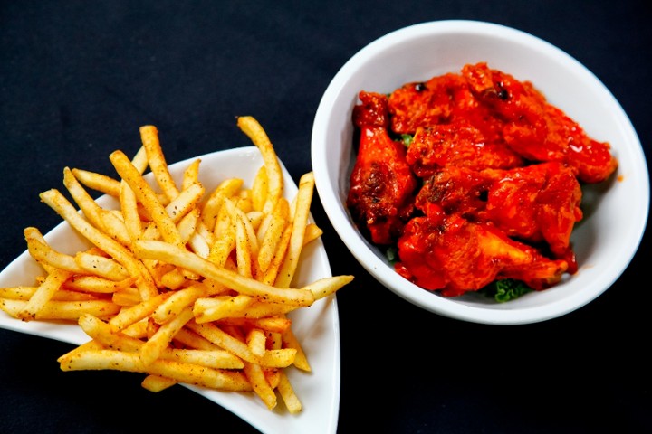 Wings and fries