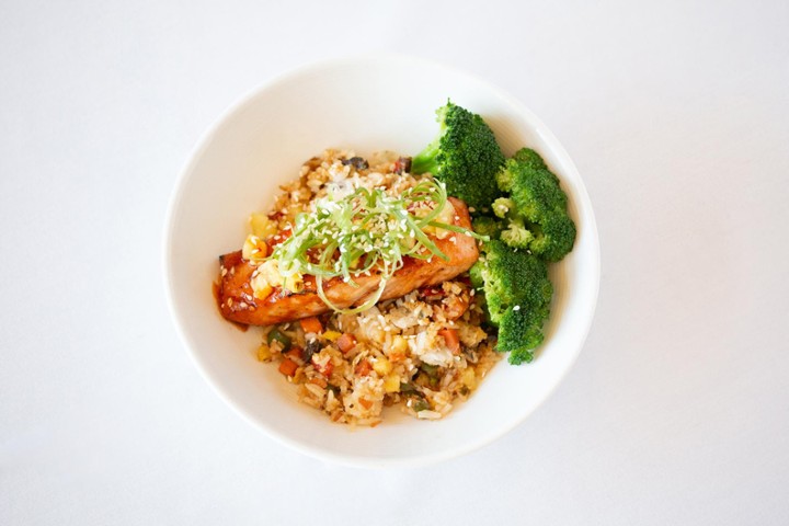 Sriracha Salmon Fried Rice