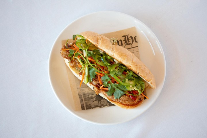 Sweet Chili Pork Bahn Mi Sandwich