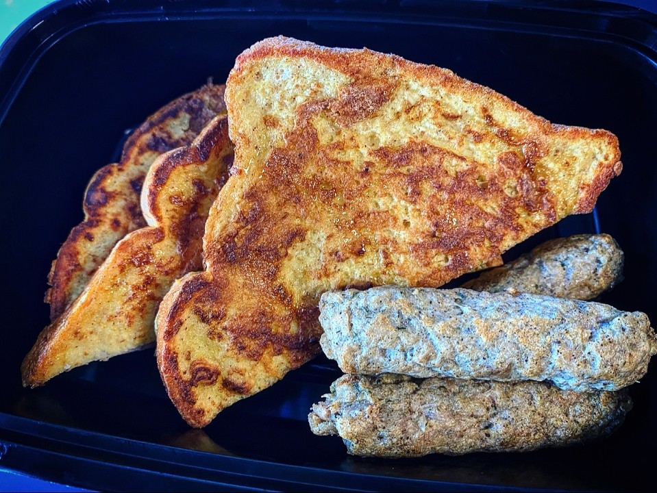 Low Carb French Toast w/ Chicken Sausage