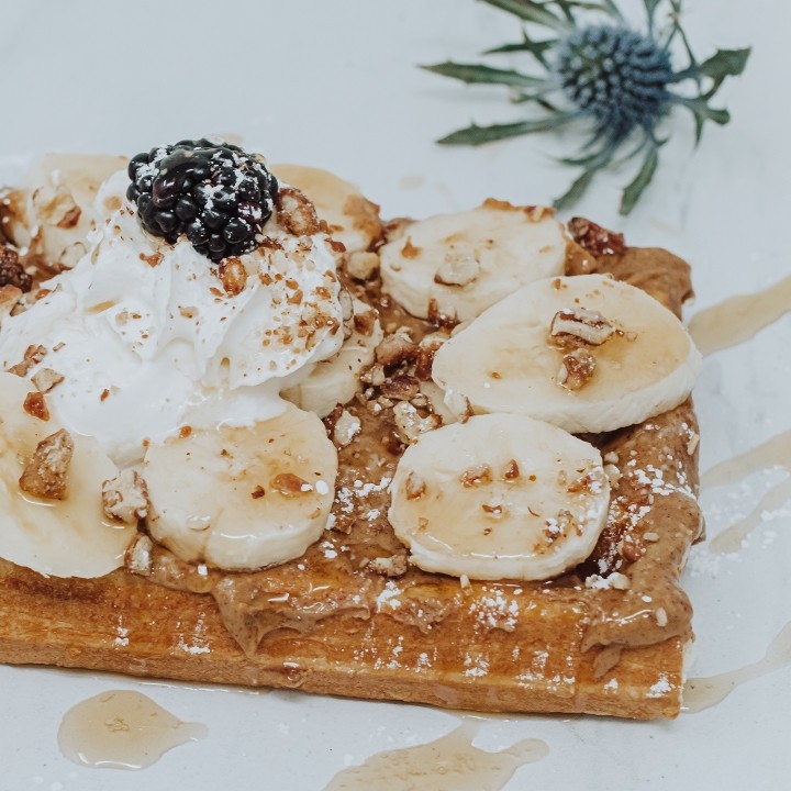 Peanut Butter Banana Waffle