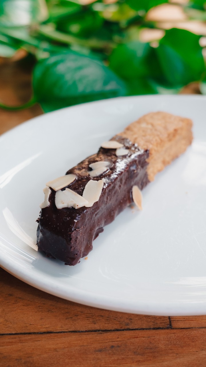 Chocolate-Dipped Almond Biscotti (GF)