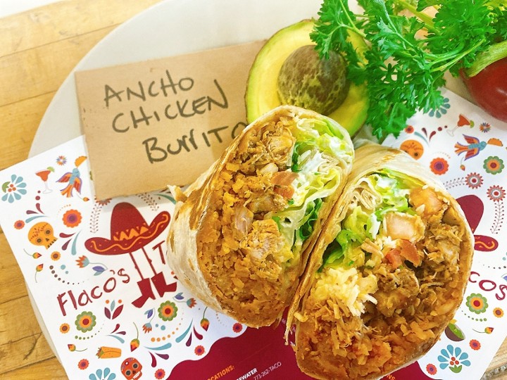 Ancho Chicken Burrito