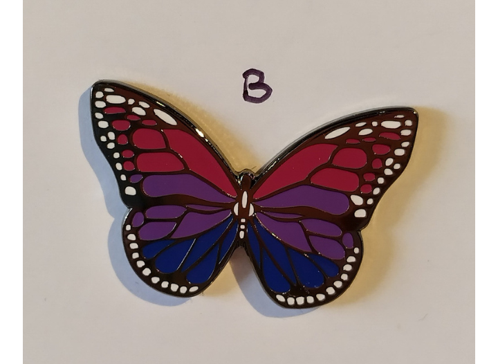 P18 - PINK PURPLE BLUE BUTTERFLY