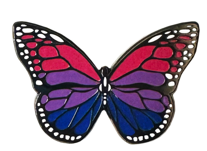 P18 - PINK PURPLE BLUE BUTTERFLY