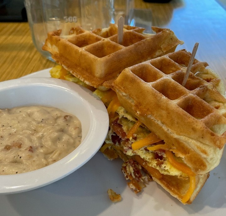 Breakfast Waffle Sandwich