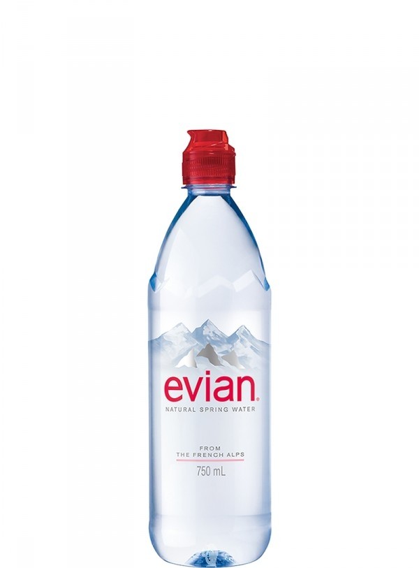 Evian Water sport bottle 25.4 oz