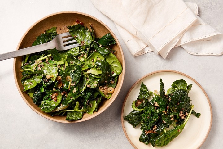 Mighty Greens (sauteed kale, arugula, and spinach)