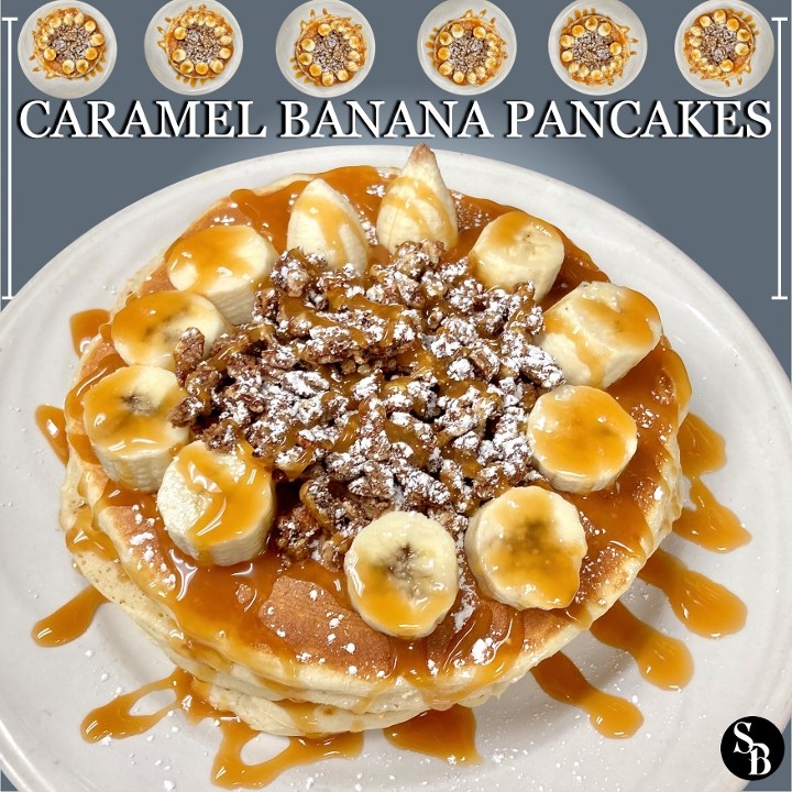 Caramel Banana Pancakes