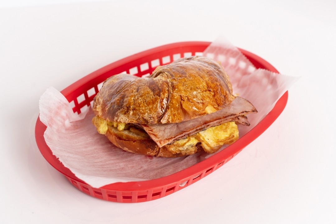 Croissant Egg Ham Sandwich