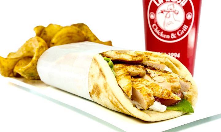 #8 Chicken Gyro Pita Combo