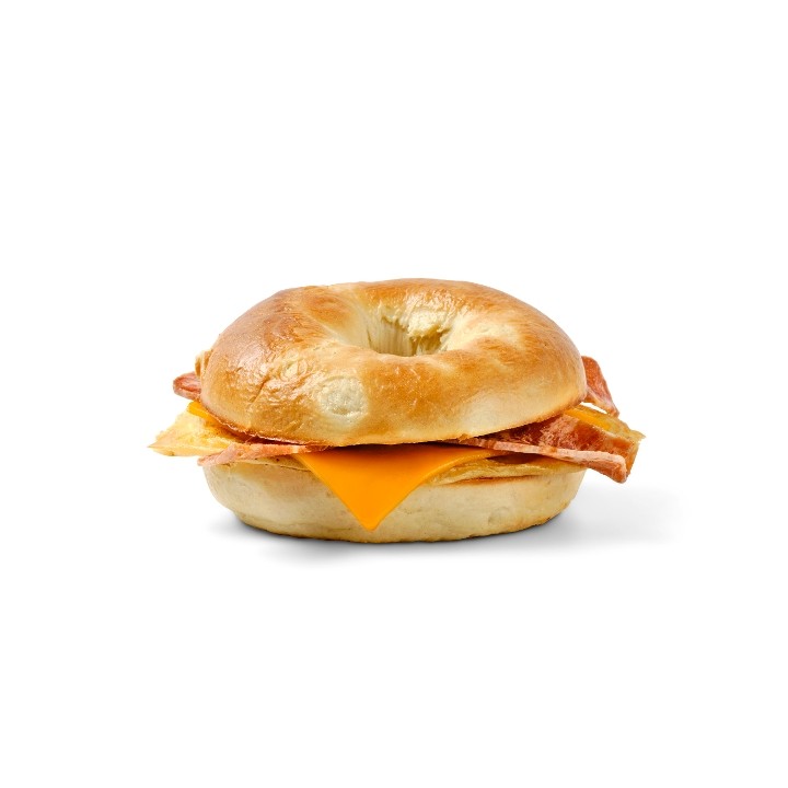 Fried 'Egg' & 'Bacon' Bagel