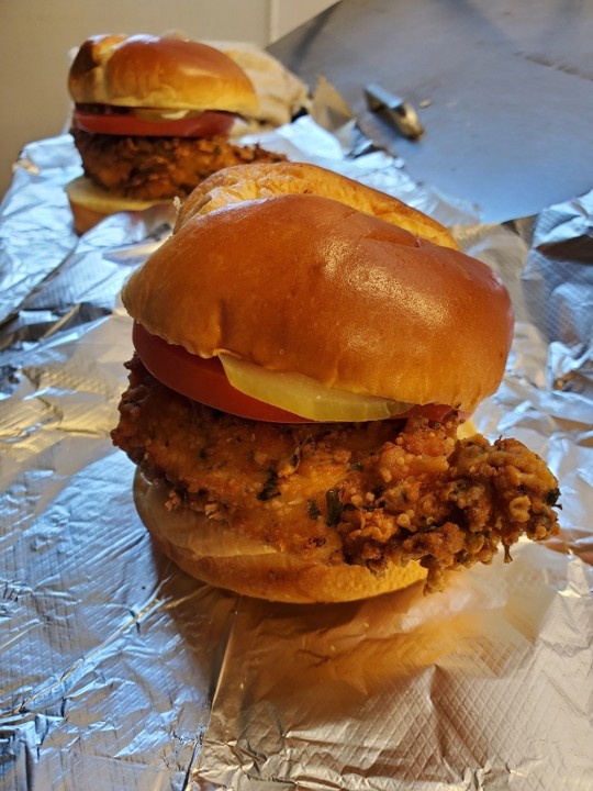 Fried Chicken Sandwich with one side
