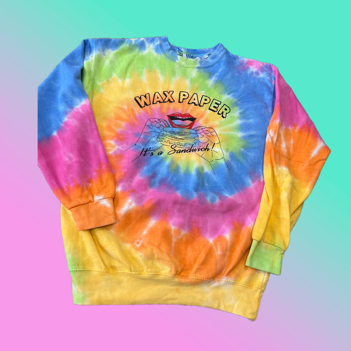 Wax Paper Tie Dye Sweatshirt