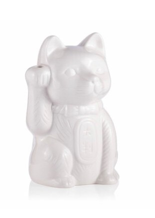 Lucky Cat Tiki Mug (White)