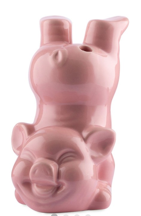 Orange Pig Tiki Mugs