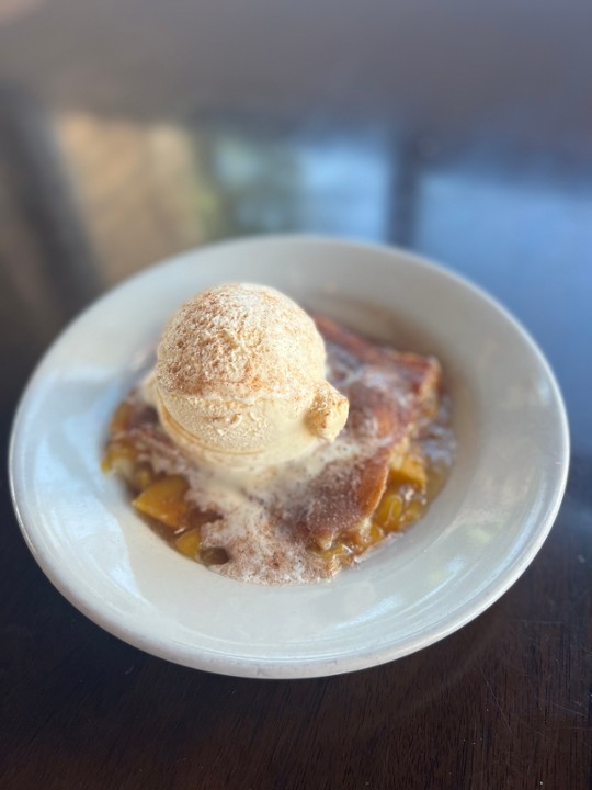 Peach Cobbler A LA Mode