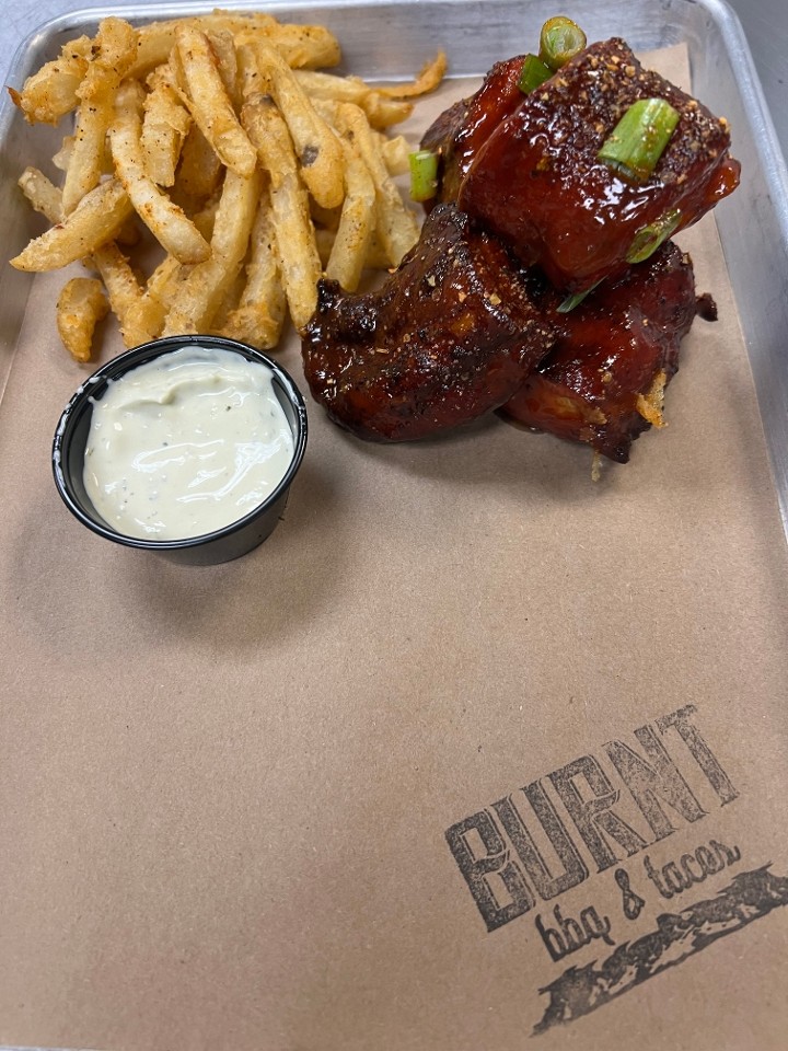 Smoked & Fried Rib Tips w/ Fries- Friday and Saturday