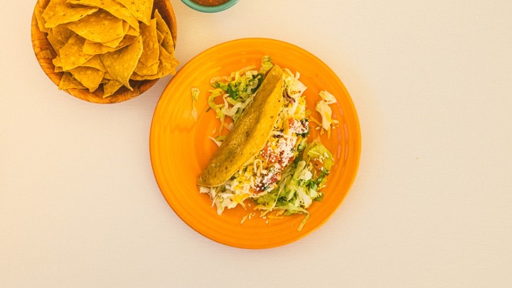 Shredded Chicken Crispy Shell Taco