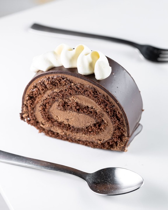 Chocolate Almond Swiss Roll