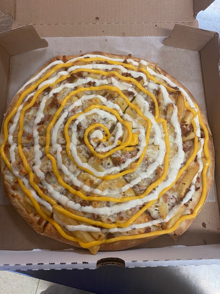 12" House Fries Pizza 