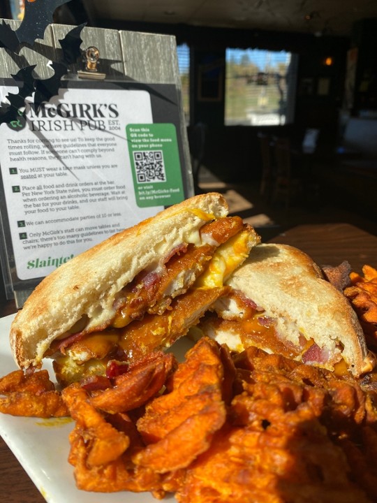 Irish Whiskey BBQ Chicken Melt