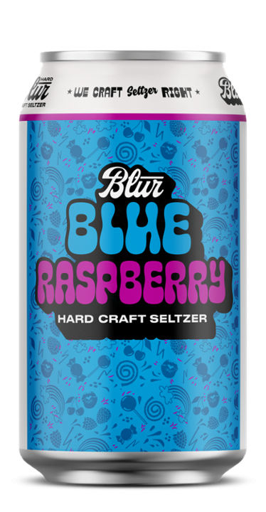 Blur Hard Seltzer Sour Blue Raspberry - 6 Pack