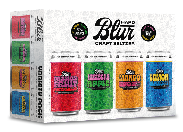 Blur Hard Seltzer - Core Variety 12 Pack