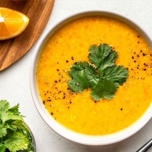 Large lentil soup