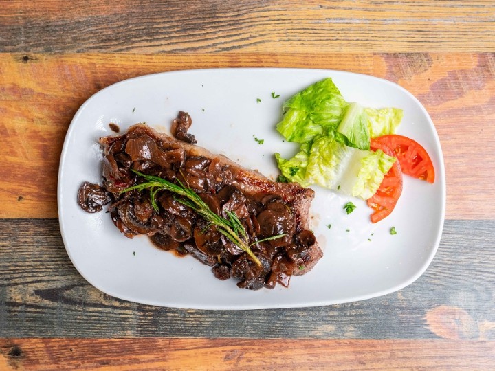 Riñonada con Salsa de Champiñones