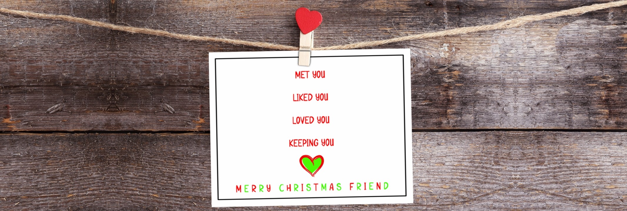 Keeping You Note Card