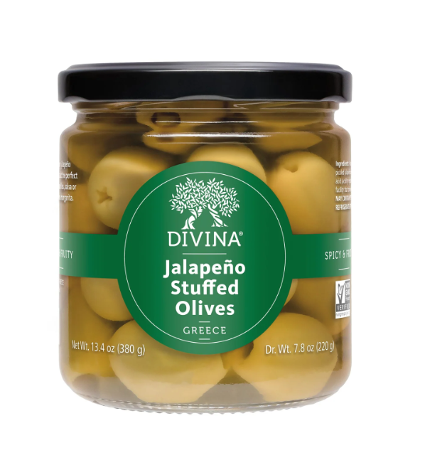 Jalapeno Stuffed Olives - Divina