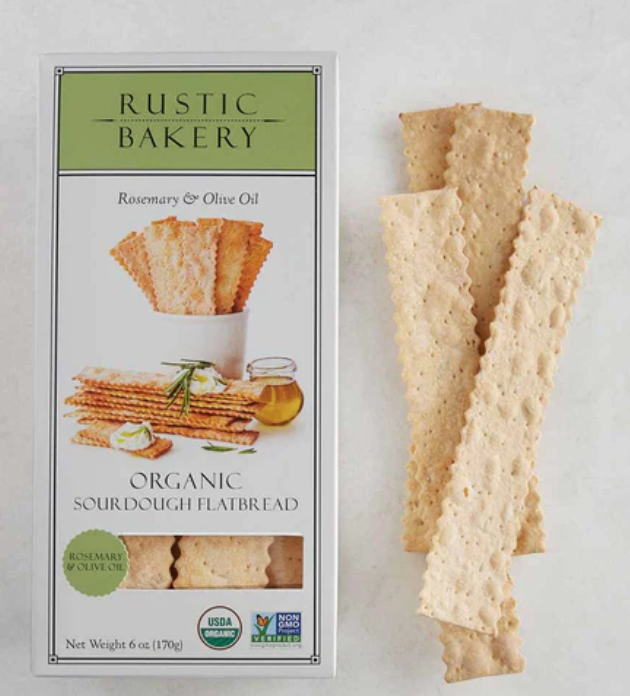Rosemary & Olive Oil Organic Sourdough Flatbread Bites - Rustic Bakery