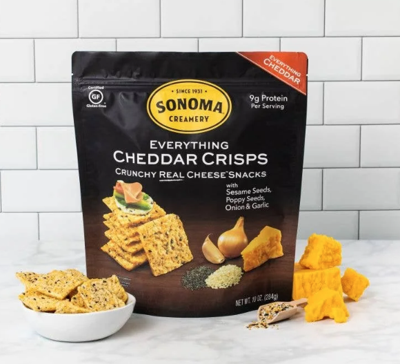 Everything Cheddar Crisps - Sonoma Creamery