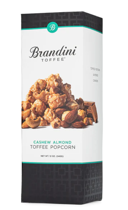 Cashew Almond Toffee Popcorn (12oz) - Brandini