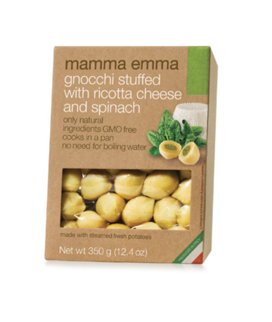 Gnocchi Stuffed W/Ricotta & Spinach - Mamma Emma